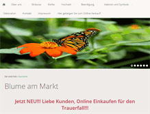 Tablet Screenshot of blume-am-markt.de